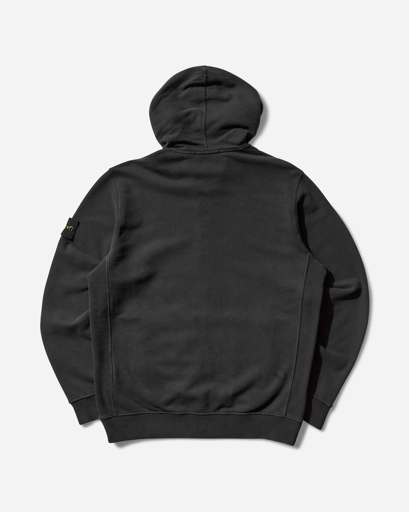 Mikina Stone Island Garment Dyed Zip Hoodie Čierna | K2S15-6100067-S0A20 V0029
