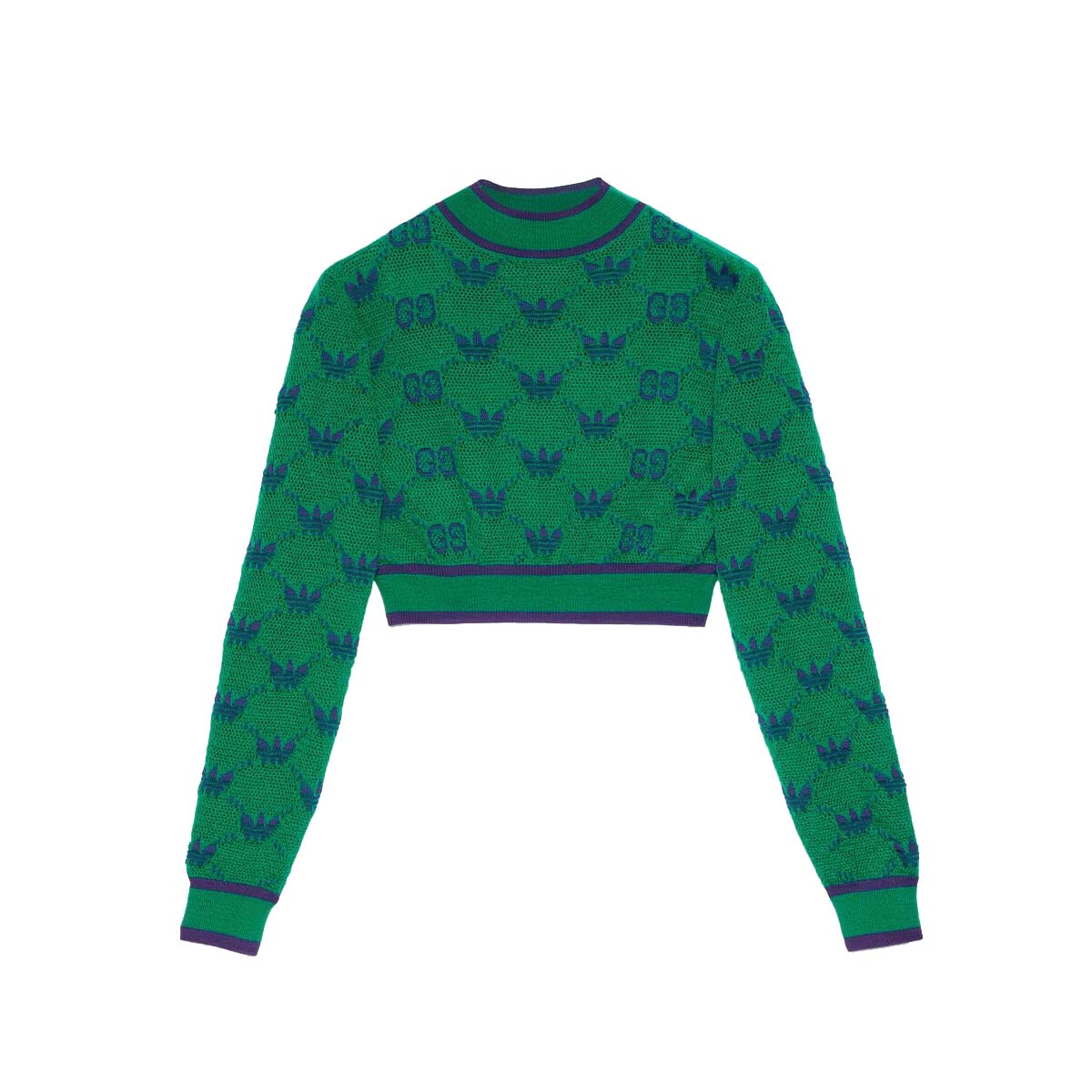 Sveter Gucci adidas x Wool Jacquard Sweater Green/Blue Zelené | 693829 XKCVF 3465, 0