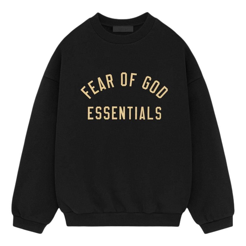 Mikina Fear of God Fear of God Essentials Fleece II Crewneck Čierna | 192BT246268F