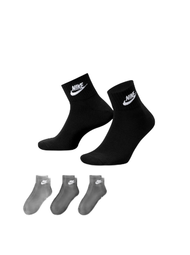 Spodná bielizeň a ponožky Nike Everyday Essential Ankle Socks 3-Pack Čierna | DX5074-010