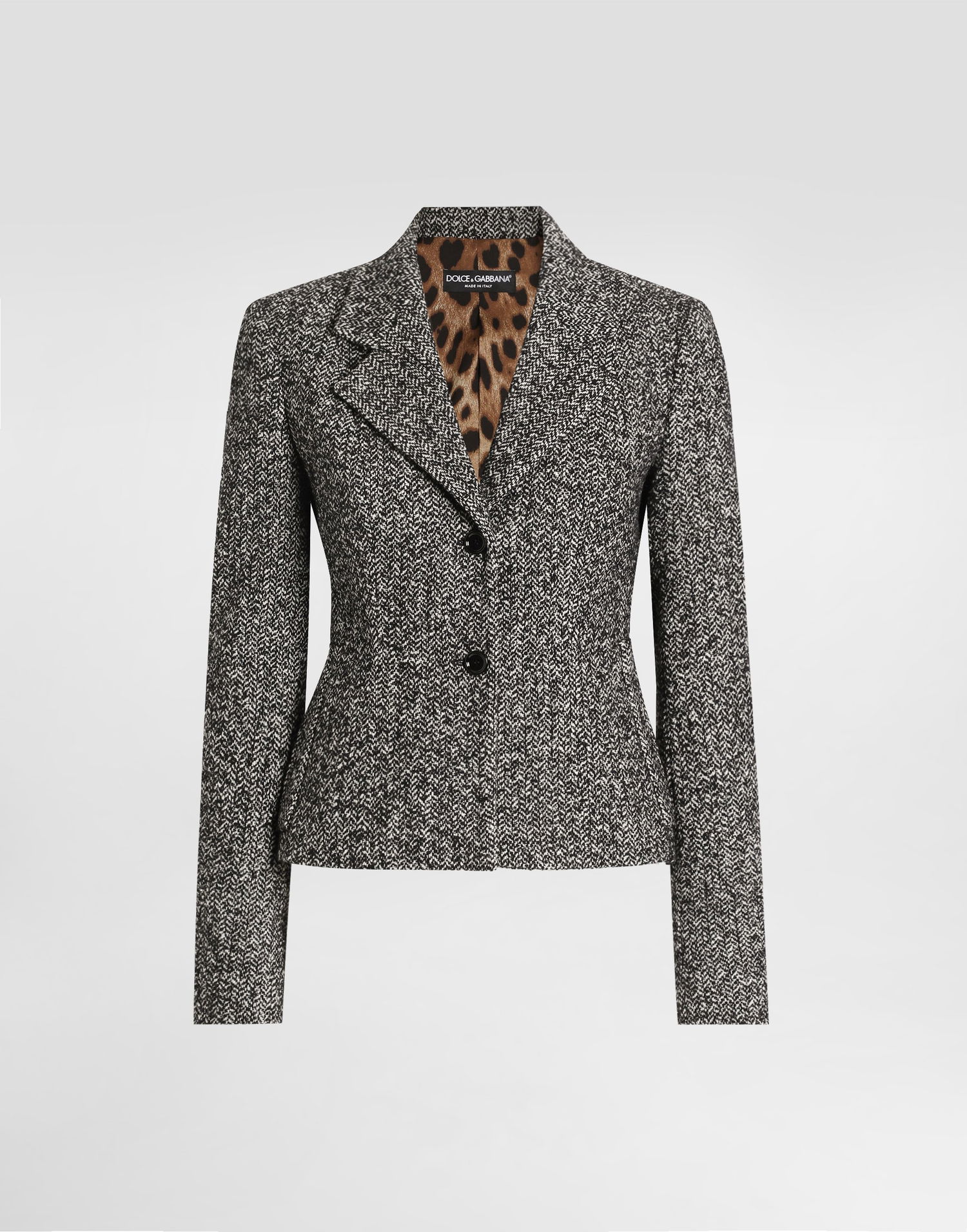 Bunda Dolce & Gabbana Dolce & Gabbana Single-breasted Chevron Jacket Rôznofarebný | F27FPTFCZAES8030, 0