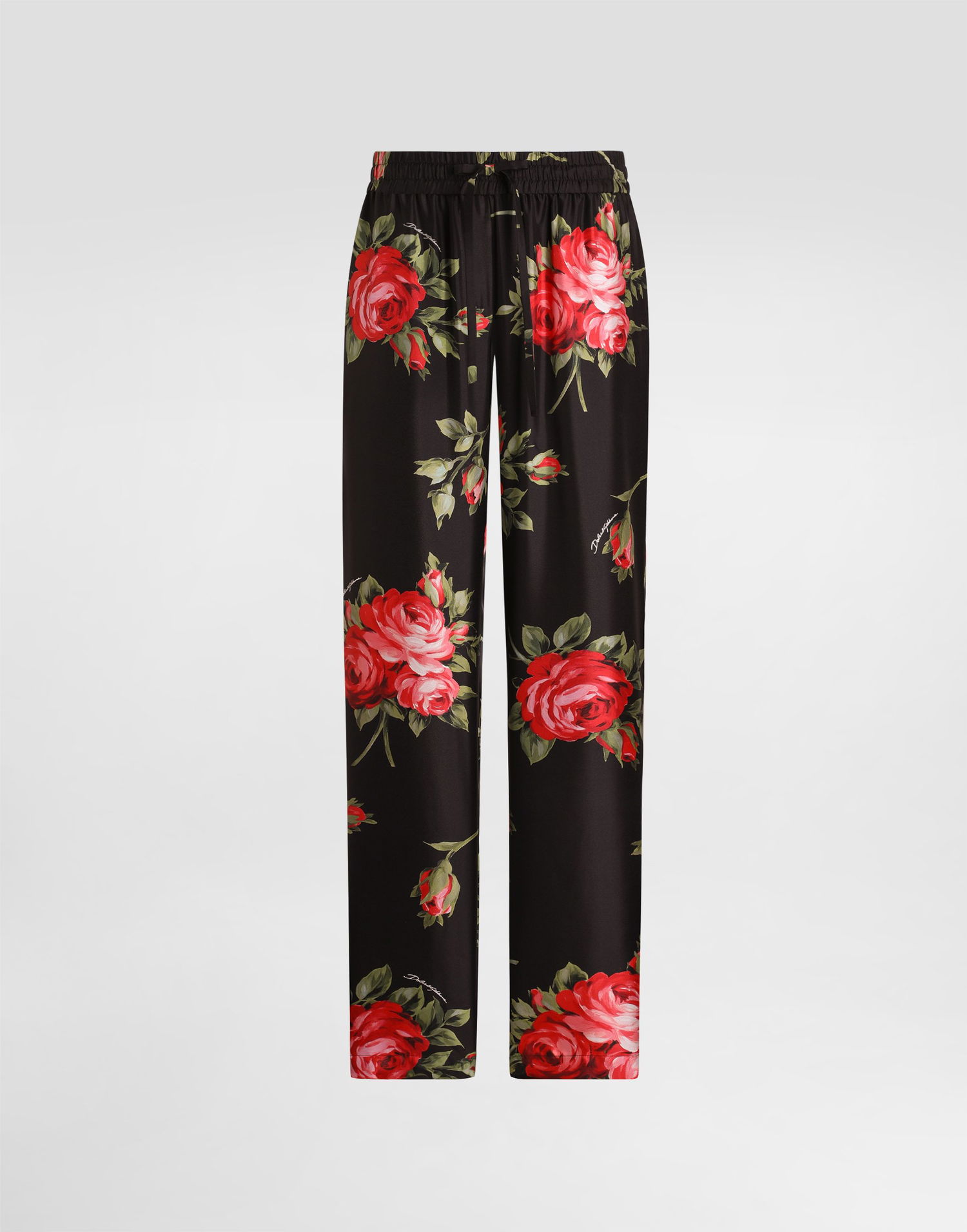 Nohavice Dolce & Gabbana Rose Bouquet-print Vanity Twill Trousers Collection Rôznofarebný | FTDIATIS11GHN5ZN, 0