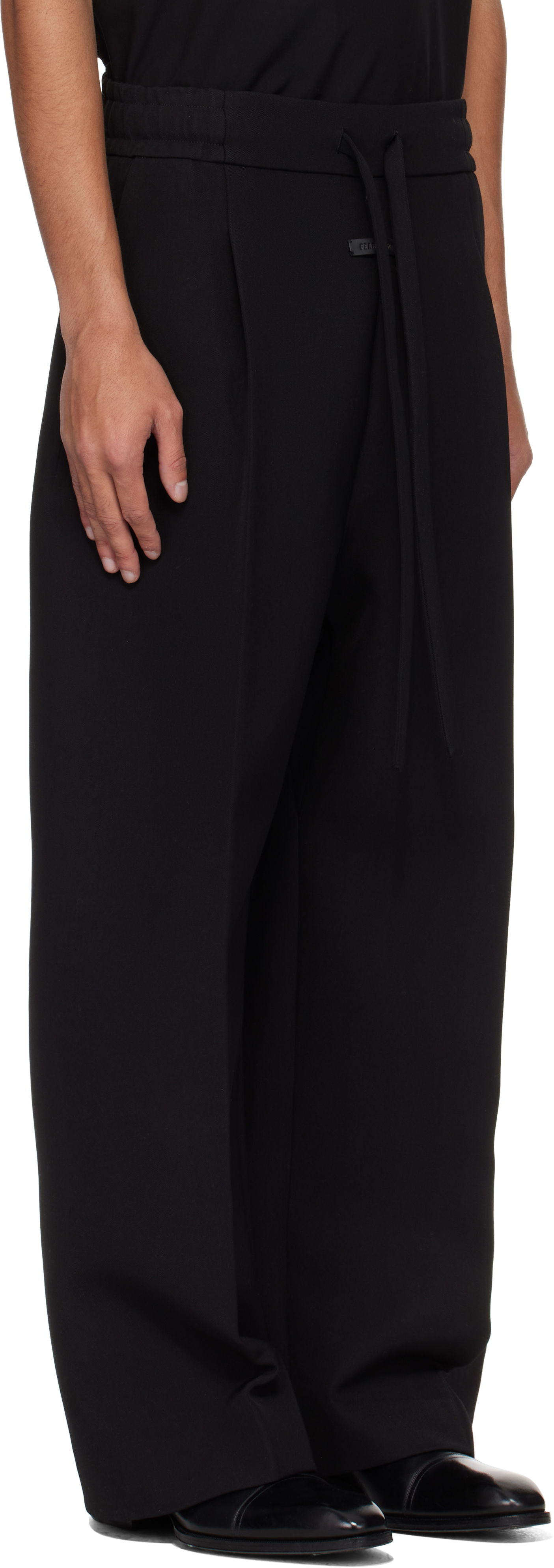 Nohavice Fear of God Fear of God Drawstring Wide Leg Trousers Čierna | FGE240-407WCT, 1
