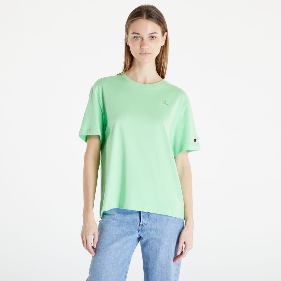 Tričko Champion Crewneck T-Shirt Zelené | 116059 CHA GS019, 0