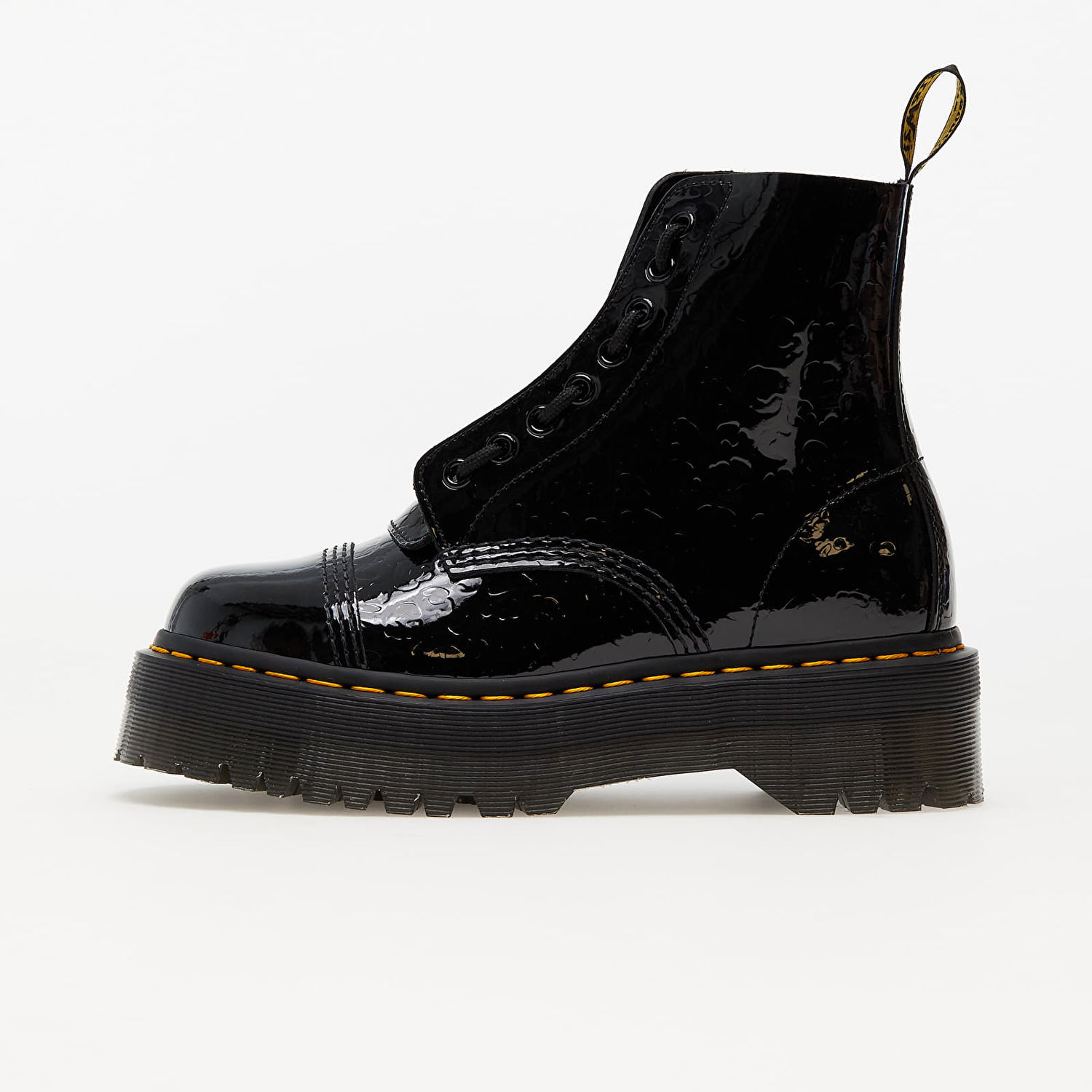 Tenisky a topánky Dr. Martens Sinclair Black Patent Lamper Leopard Emboss W Čierna | DM26866001, 0