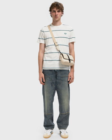 Tričko Fred Perry Fred Perry Fine Stripe T-Shirt Biela | M1734-129, 1
