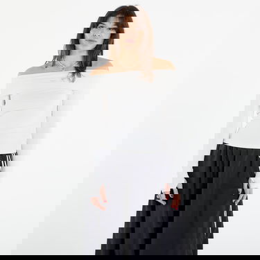 Tričká a tielka adidas Performance Off-Shoulder Long Sleeve Top Biela | KC8869, 4