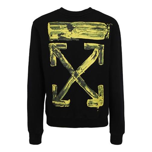 Sveter Off-White Off-White Graffiti Arrow Fleece Sweatshirt Čierna | OMBA025F19E300101060