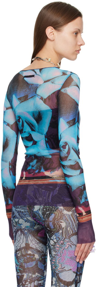 Tričko Jean Paul Gaultier Roses Print Long Sleeve T-Shirt Rôznofarebný | 24/25-U-TO132-T547-275020, 2