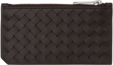 Peňaženka Bottega Veneta Leather Zipped Card Holder Hnedá | 805827 V4LQ1 2145, 1