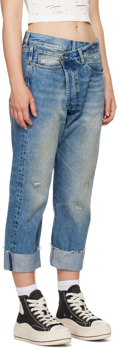 Džínsy R13 R13 Crossover Jeans Modrá | R13W2048-735, 1