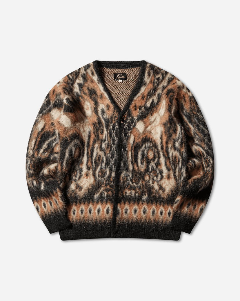 Sveter Needles Paisley Mohair Cardigan Rôznofarebný | RW356 BLACK
