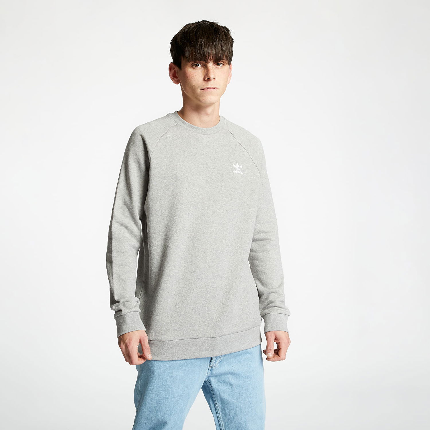 Mikina adidas Originals Essential Crewneck Medium Šedá | DV1642, 0