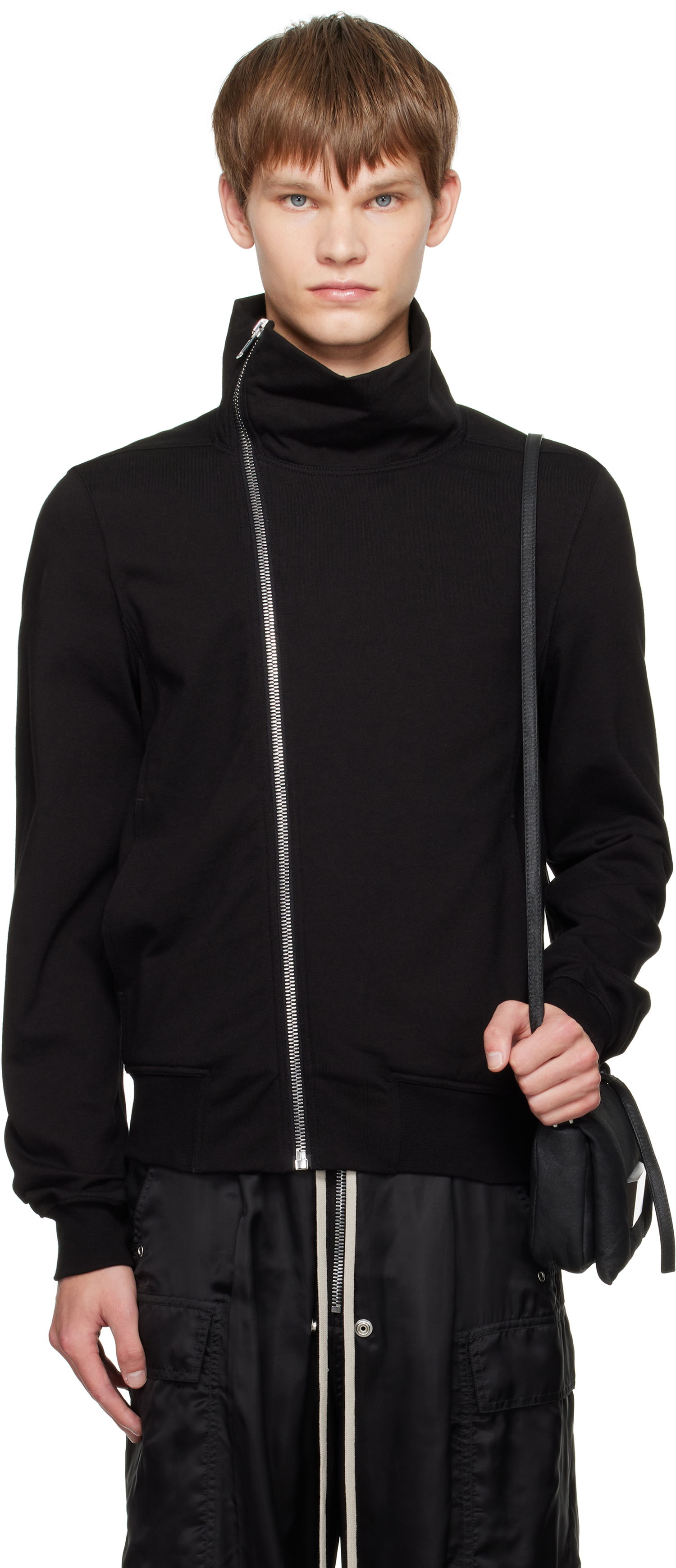 Bunda Rick Owens Rick Owens Concordians Bauhaus Jogger Track Jacket Čierna | RU02E1272 BA, 0