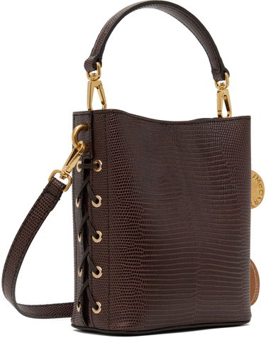 Kabelka Stella McCartney Stella McCartney Frayme Scale-Embossed Bucket Bag Hnedá | 7B0093WP0426, 2