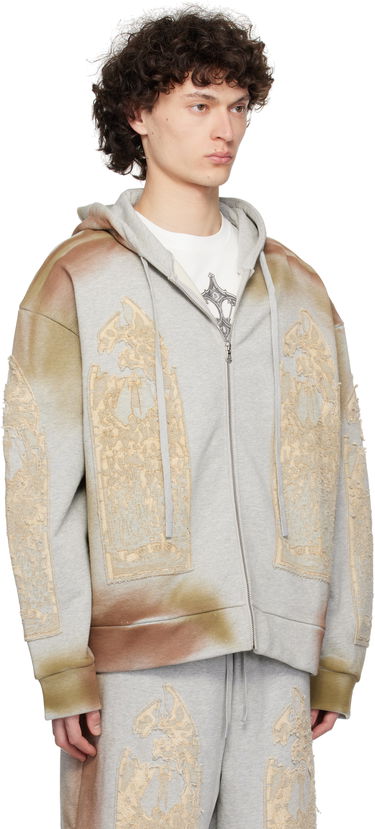 Mikina Who Decides War Who Decides War Signature Mechanic Zip-Up Hoodie Šedá | 1110490021SS25, 1