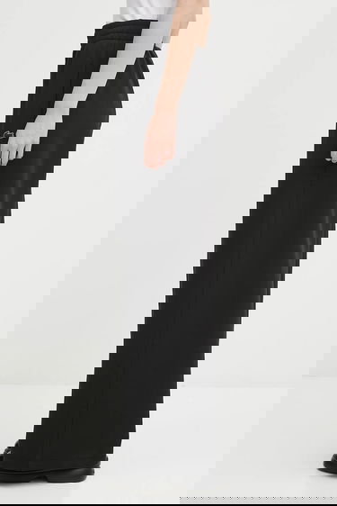 Tepláky Lacoste Wide Leg Track Pants with Elastic Waist Čierna | XF7374, 1