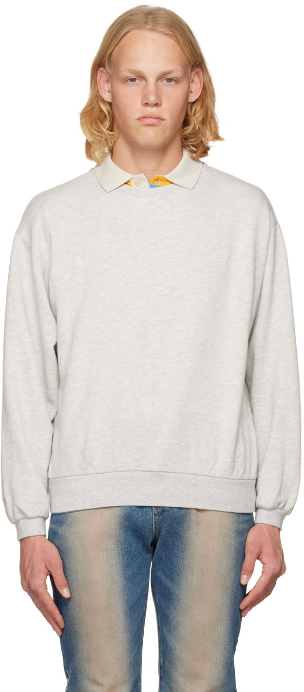 Mikina ERL Crewneck Sweatshirt Šedá | ERL05T020, 0