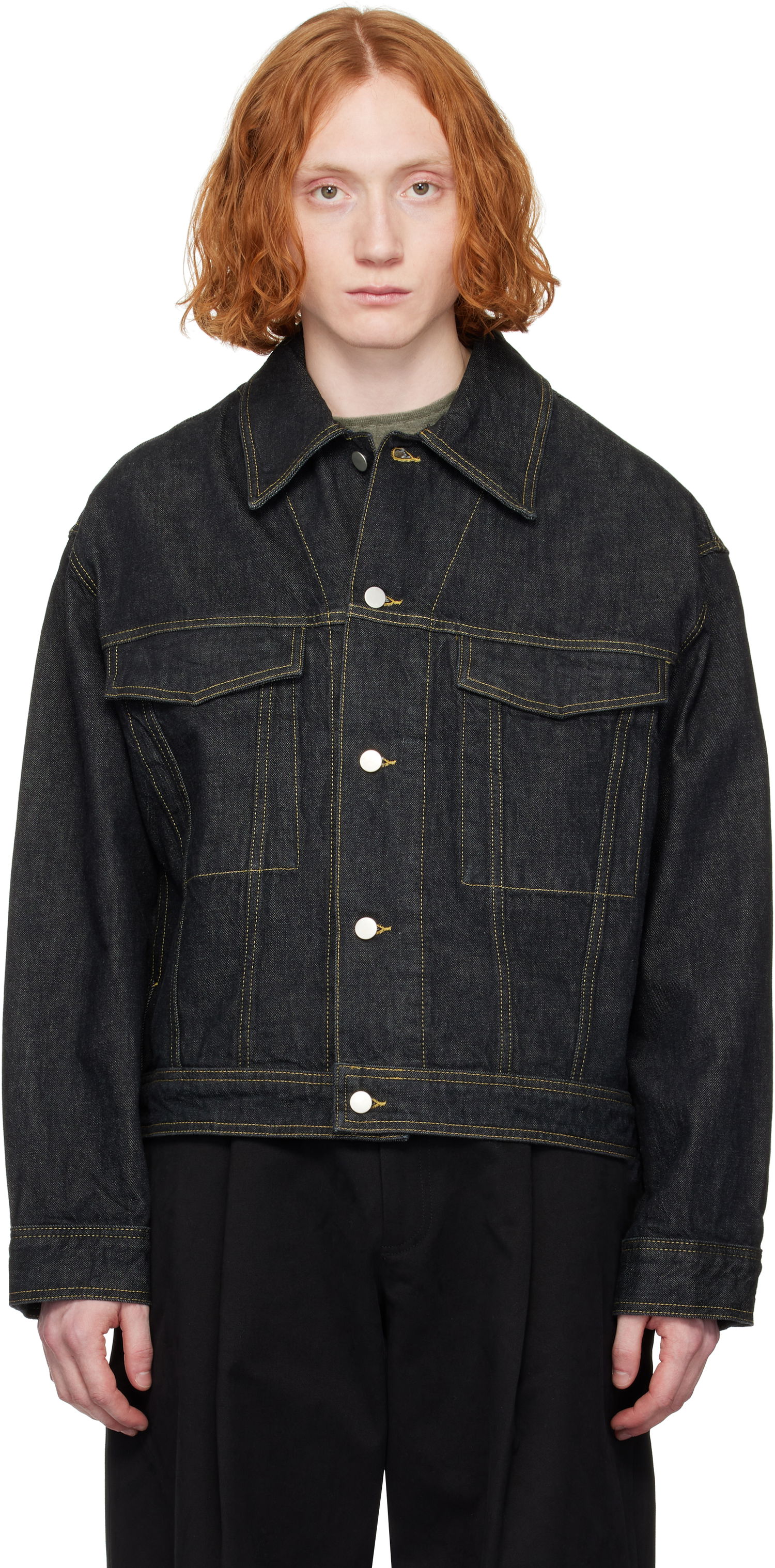 Bunda Studio Nicholson Studio Nicholson Stein Denim Jacket Modrá | STEIN SNM - 1299, 0