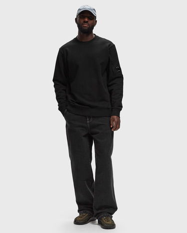 Mikina C.P. Company DIAGONAL RAISED FLEECE CREW NECK LENS SWEATSHIRT Čierna | 17CMSS023A005086W-999, 1