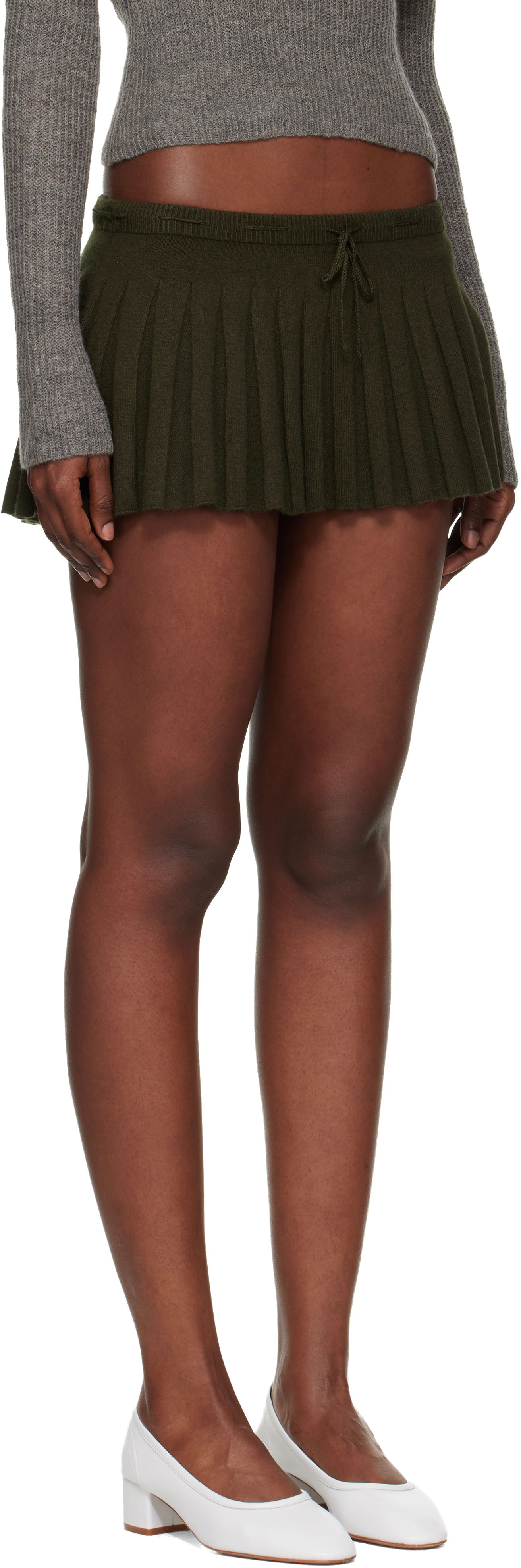 Sukňa GUIZIO Vivienne Pleated Miniskirt Zelené | H25309S020, 1