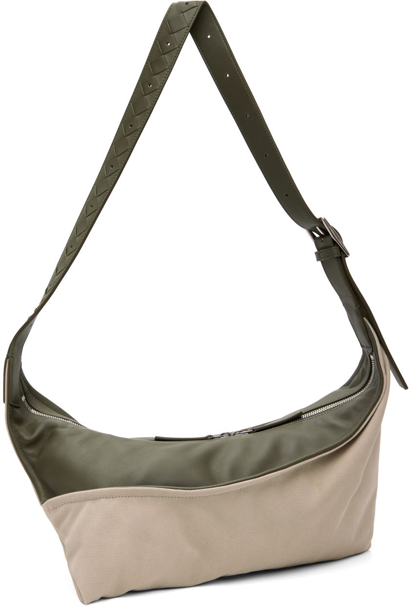 Taška cez rameno Bottega Veneta Bottega Veneta Small Zigzag Shoulder Bag Zelené | 787117V44I3, 1