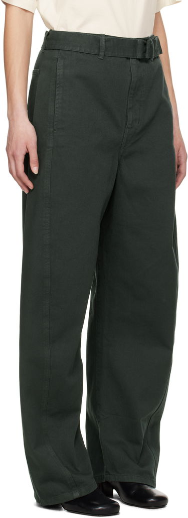 Cargo nohavice LEMAIRE Lemaire Twisted Belted Trousers Zelené | PA326 LD1039, 1