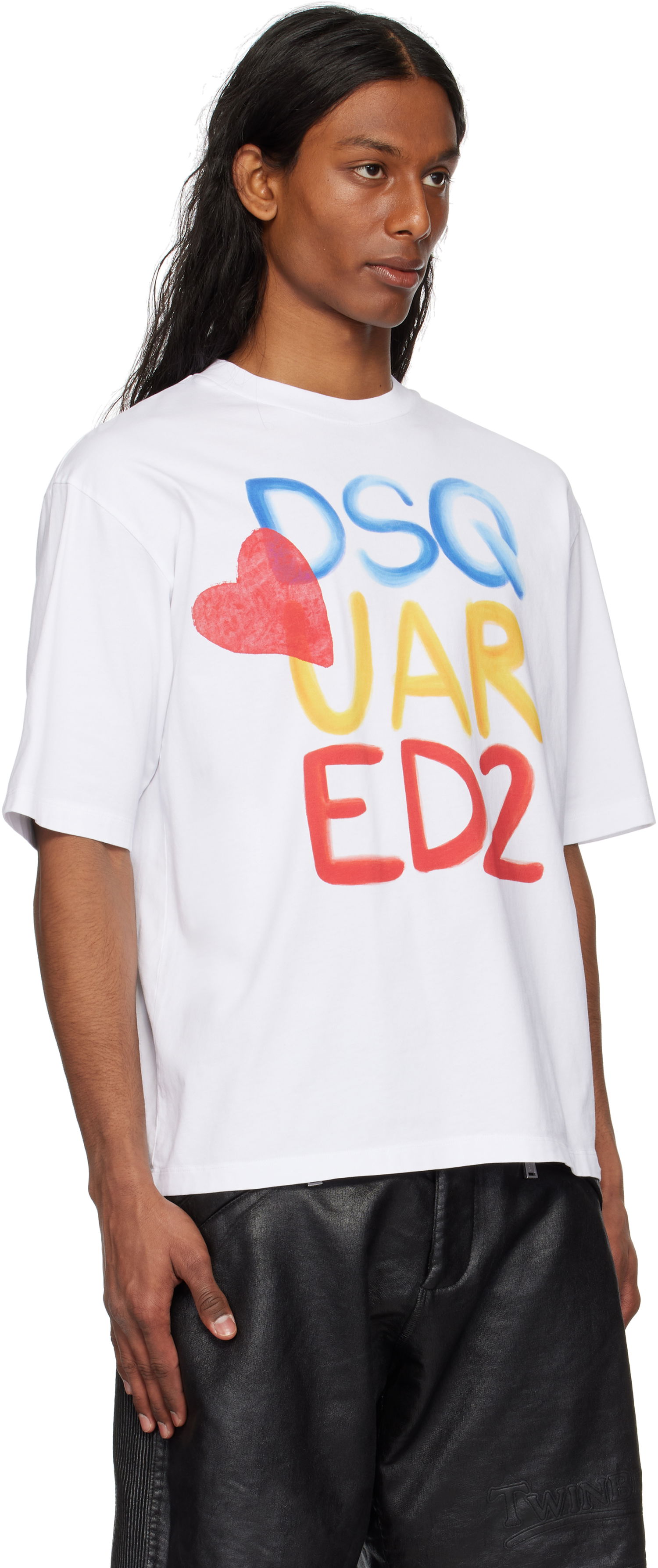 Tričko DSQUARED2 Summer Lovers Loose Fit Logo T-Shirt Dsquared2 Biela | S78GD0098-D20020-100, 1