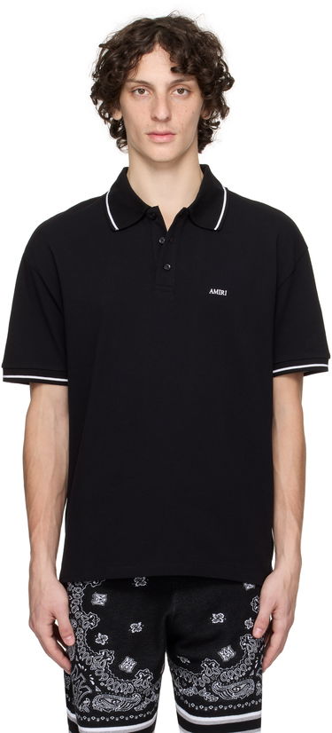 Polo tričko AMIRI AMIRI Polo With Tipping Čierna | AMJYPO1018, 0