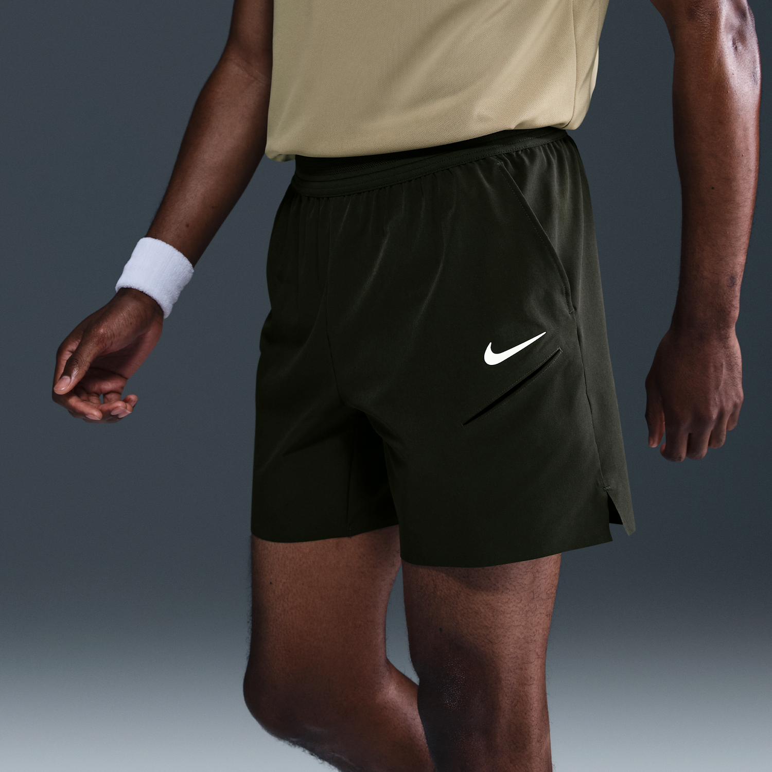 Šortky Nike NikeCourt Slam Dri-FIT Tennis Shorts Béžová | FZ6937-355, 1