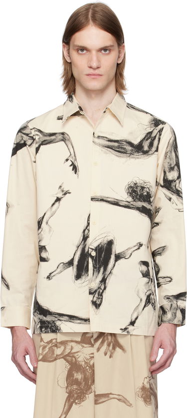 Košeľa KidSuper KidSuper Trapeze Performer Button Up Shirt Béžová | SS25-LTP-06, 0