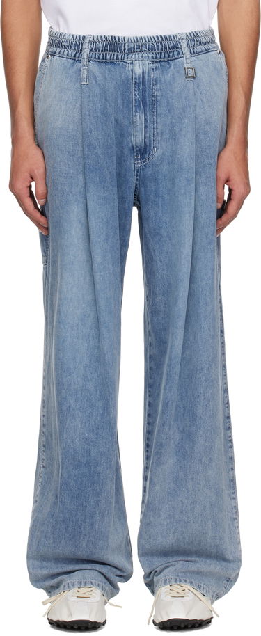 Džínsy WOOYOUNGMI WOOYOUNGMI One-Tuck Banding Denim Jeans Modrá | W251PT28, 0
