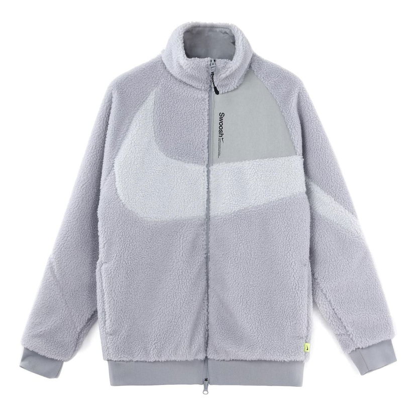 Bunda Nike Fleece Logo Jacket Šedá | FB1910-012