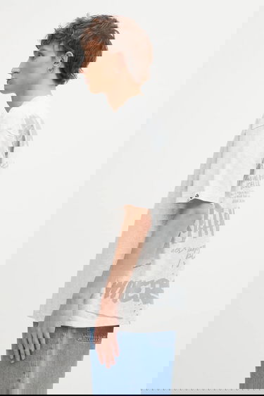 Tričko AAPE by A Bathing Ape All-Over Graffiti Print Short Sleeve T-shirt Theme Main Šedá | AAPTEM1755XAP, 1