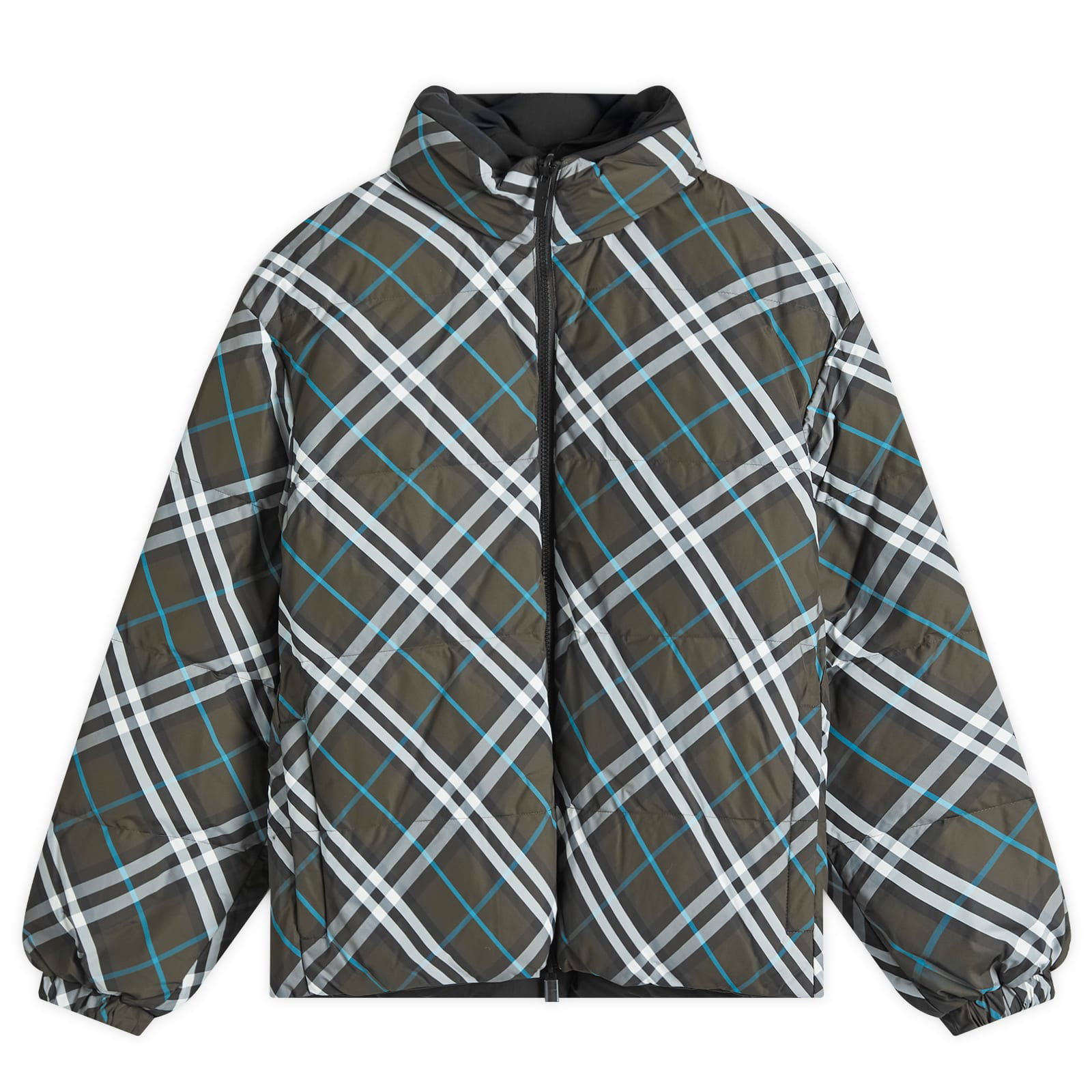 Reversible Check Puffer Jacket