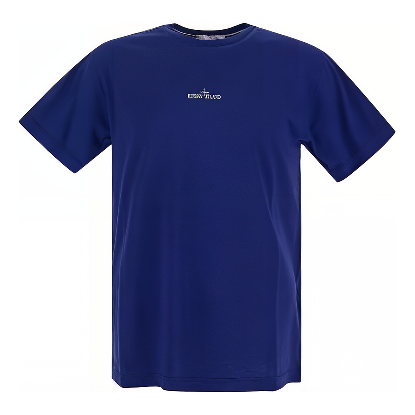 Tričko Stone Island Plain Logo T-Shirt Modrá | 79152NS82-V0022