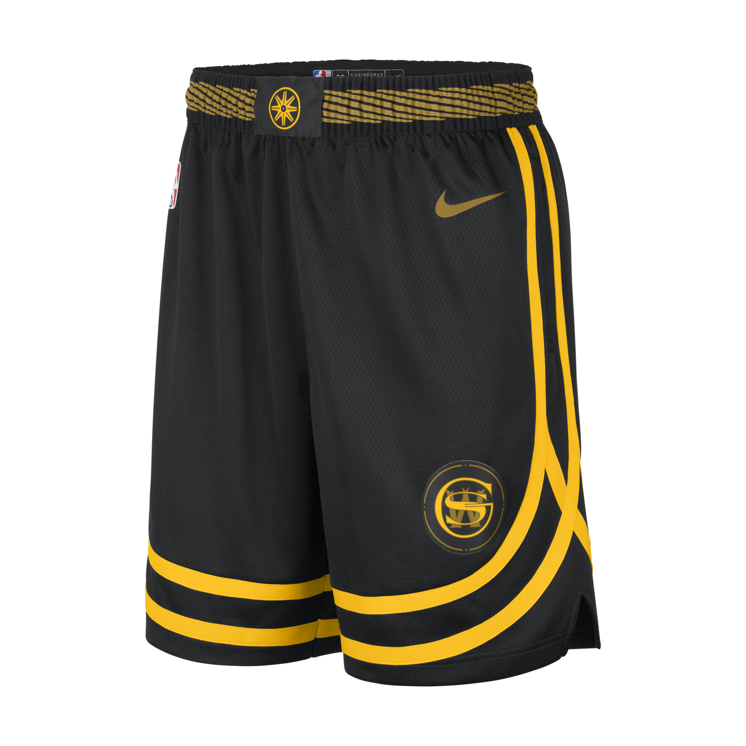 Šortky Nike Dri-FIT NBA Swingman Golden State Warriors City Edition 2023/24 Čierna | DX8702-010, 0
