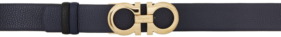 Opasok FERRAGAMO Salvatore Ferragamo Reversible Gancini Belt Navy | 23A564 - 673941, 0