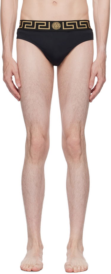 Plavky Versace Versace Greca Border Swim Briefs Čierna | ABU01025_A232185, 0