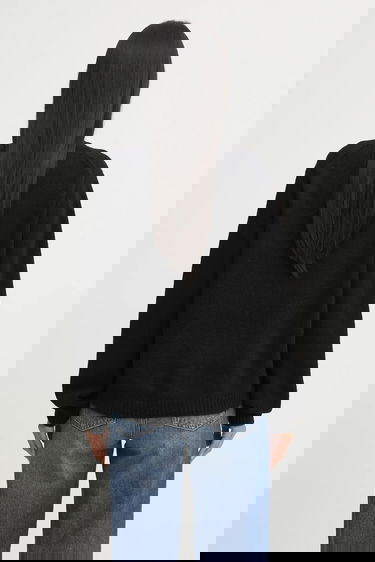 Sveter MAISON KITSUNÉ Dressed Fox Intarsia Wool Sweater Čierna | PW00812KH0002, 2