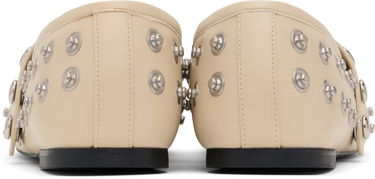 Tenisky a topánky Stella McCartney Stella McCartney Ryder Popper-Studded Ballerina Flats Béžová | 810473W1G90, 1