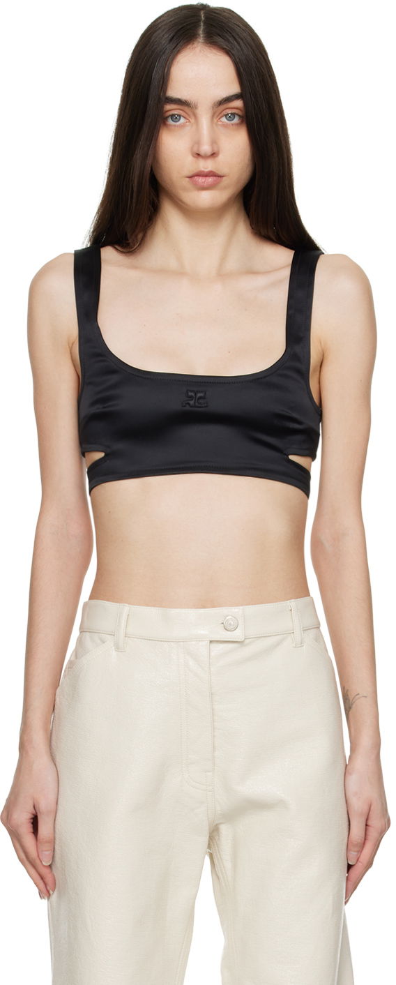 Tielko Courrèges Courrèges Cutout Tank Top Čierna | 322CBR014AC0017, 0