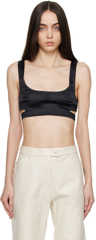 Tielko Courrèges Courrèges Cutout Tank Top Čierna | 322CBR014AC0017, 0