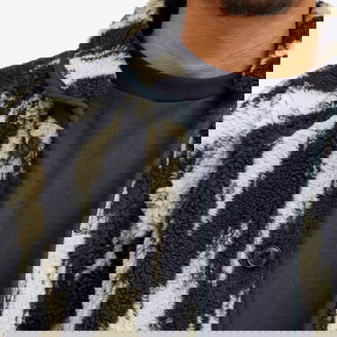 Sveter YMC Beach Print Fleece Jacket Čierna | P5WMG-40, 5