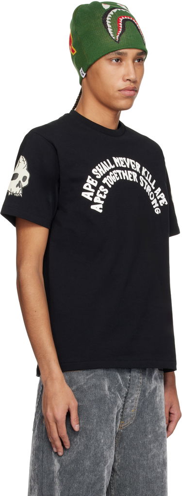 Tričko BAPE A Bathing Ape Souvenir Skull Graphic T-Shirt Čierna | 001TEK801052M, 1