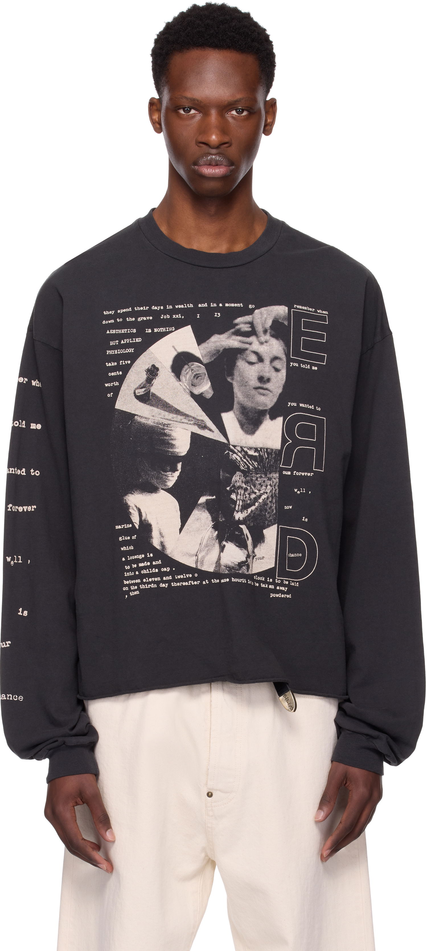 Tričko Enfants Riches Déprimés Enfants Riches Déprimés 'Remember When' Long Sleeve Graphic T-Shirt Čierna | 010-845, 0