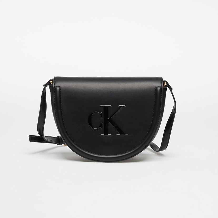 Taška cez rameno CALVIN KLEIN Calvin Klein Bold Saddle Crossbody Bag Čierna | LV04F3221G UB1