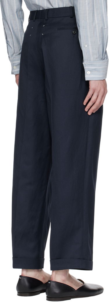 Nohavice Maison Margiela Maison Margiela Turn-up Trousers Navy | S50KA0669 M35287, 2