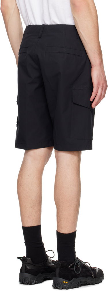 Šortky Stone Island Stone Island Organic Cotton Canvas Cargo Shorts Čierna | K1S15 L100014 S00F1, 2