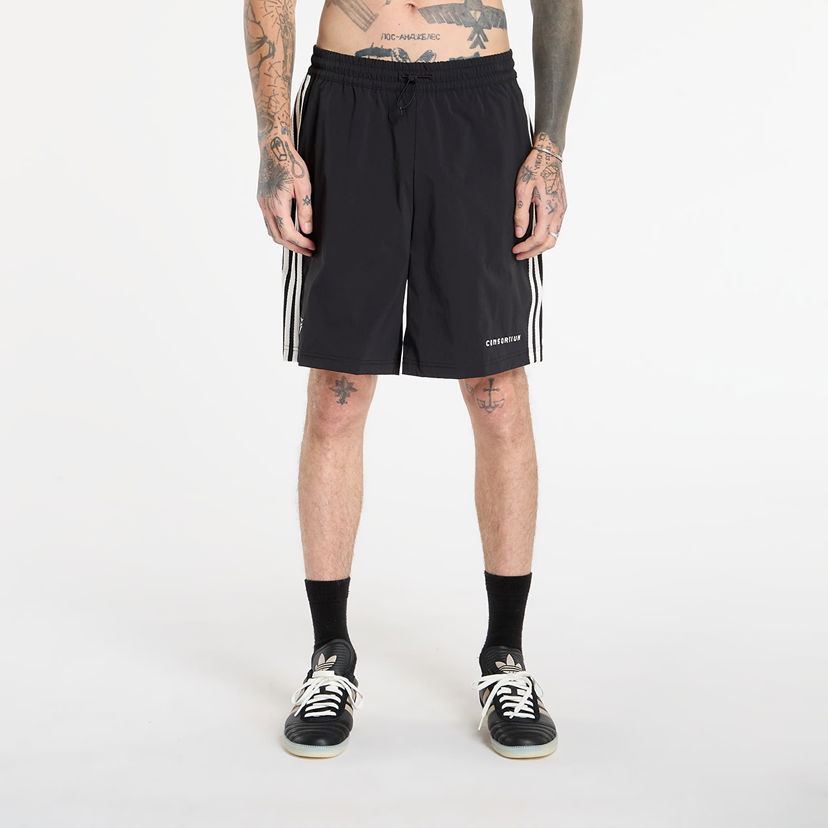 Šortky adidas Originals Three-Stripe Drawstring Shorts Consortium Biela | JY8320